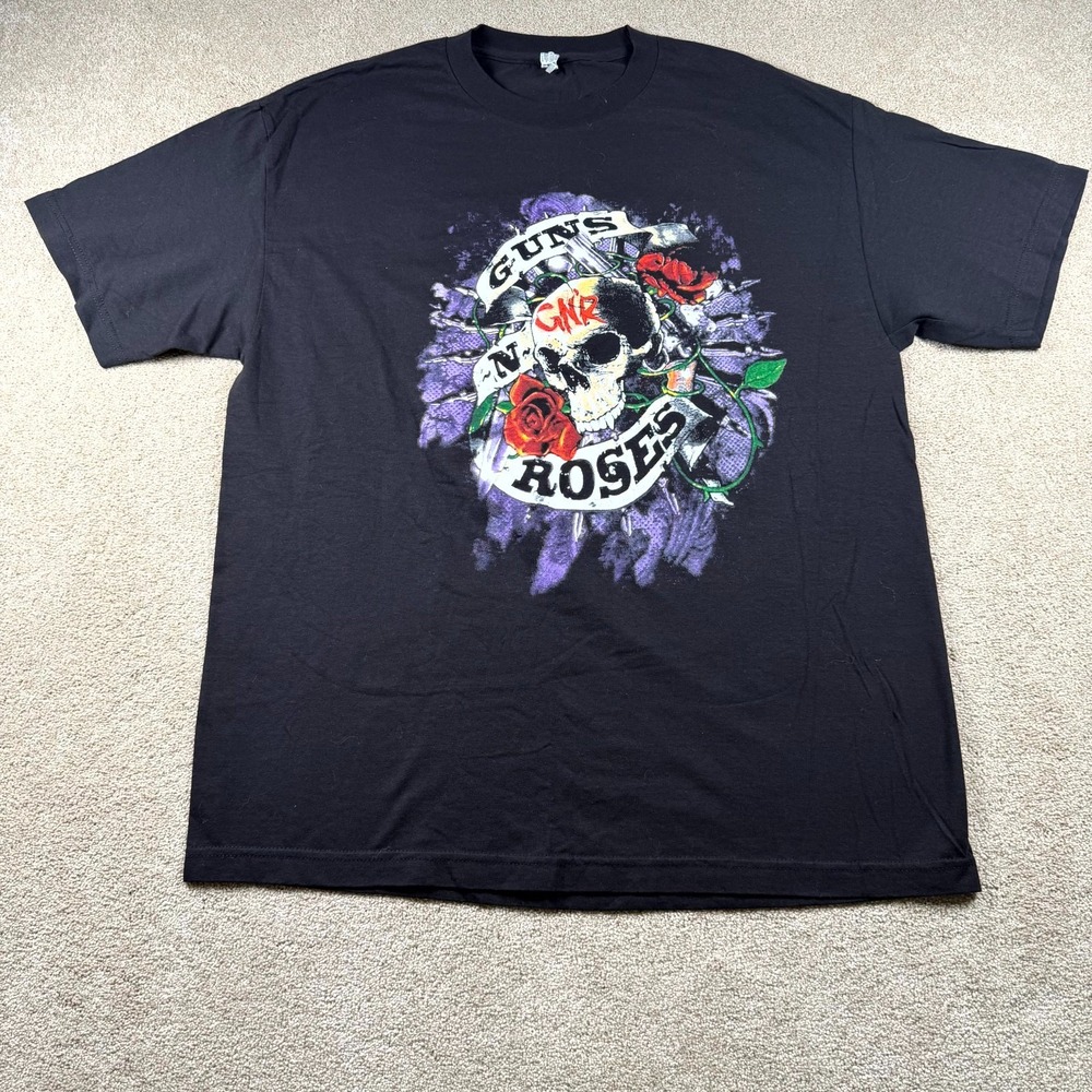 Black Guns N' Roses Graphic Cotton Mens XL Shirt
